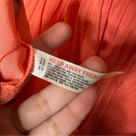 NEW Free People Endless‎ Summer Antoinette Mini Dress in Coral - Picture 7 of 9